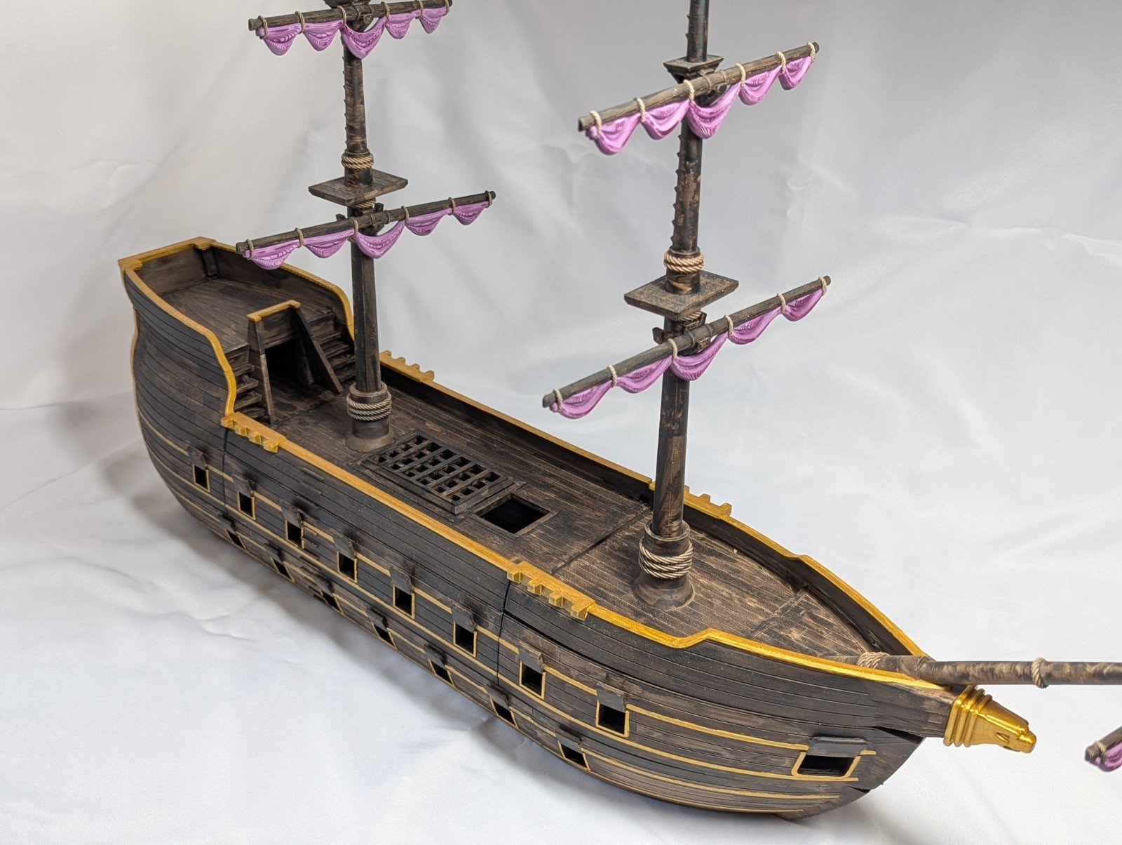 Pirate Ship Painted Setting Dungeons And Dragons Ttrpg