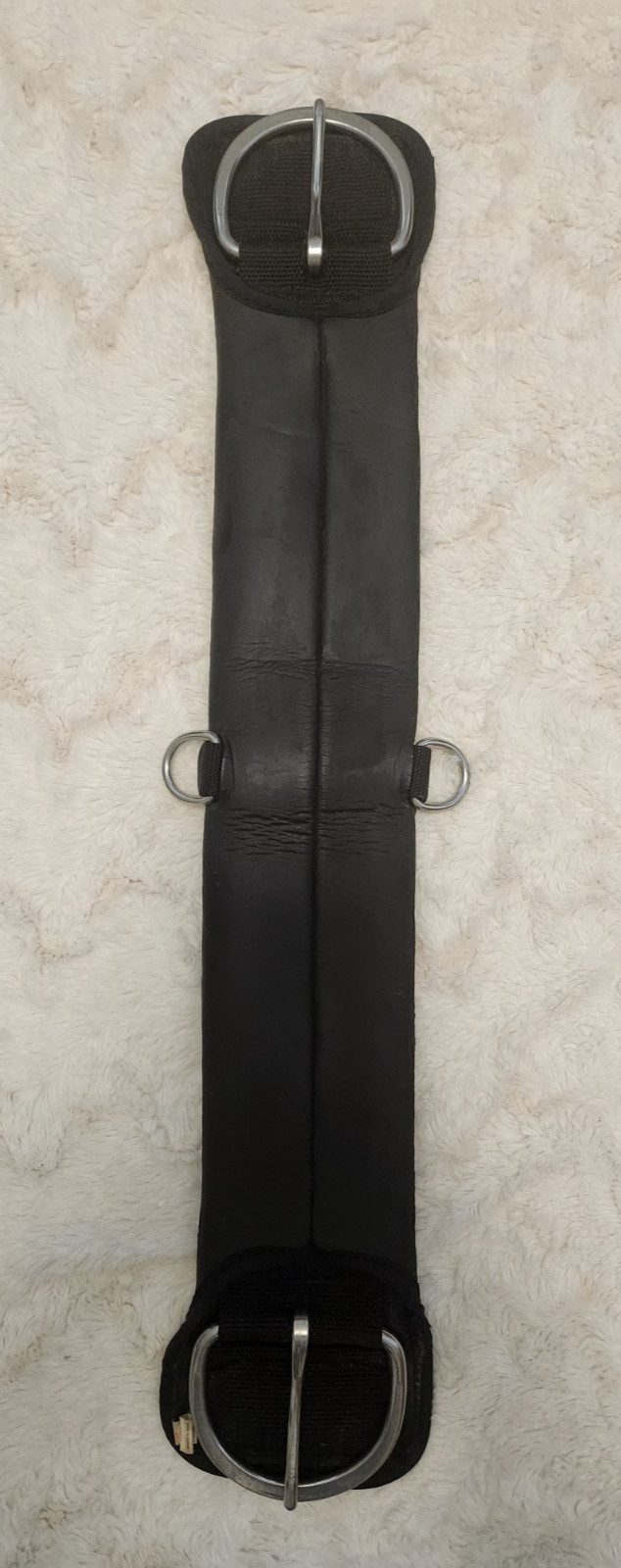 Western Cinch / Girth Soft Smooth Black Neoprene ~ Stainless Hardware ~ Size 26