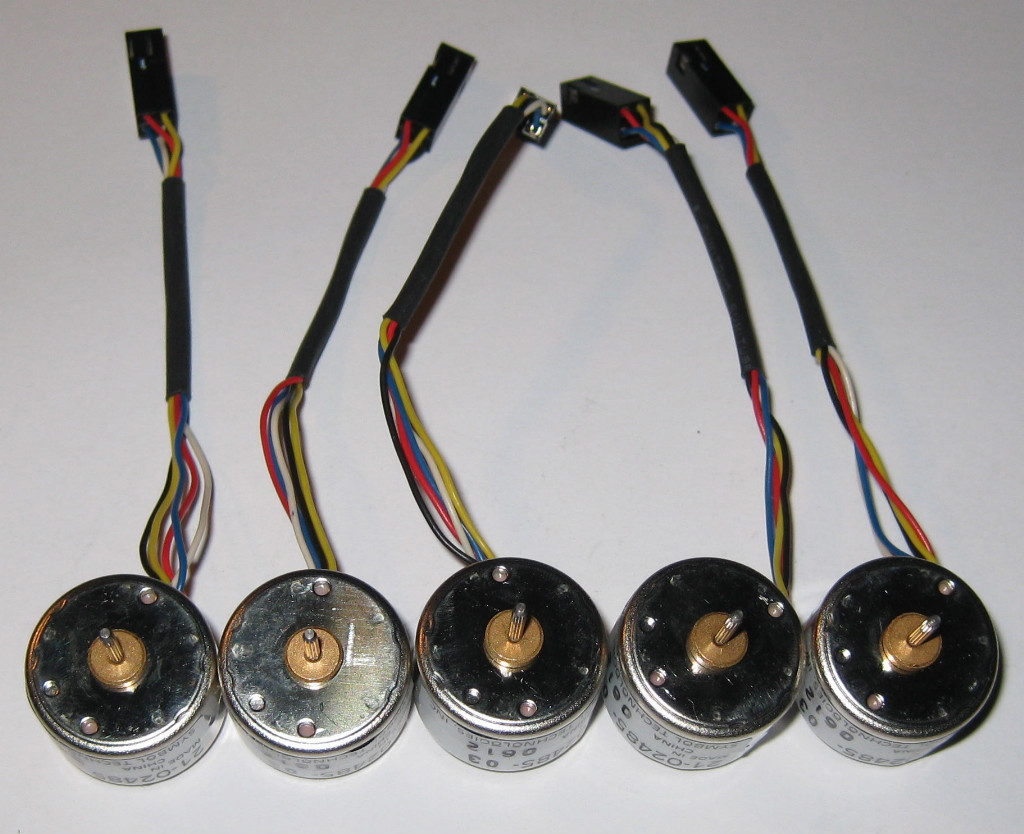 5 X Miniature Stepper Bipolar Motor - 5V - Driver Schematic - 2 Phase - 20 Steps