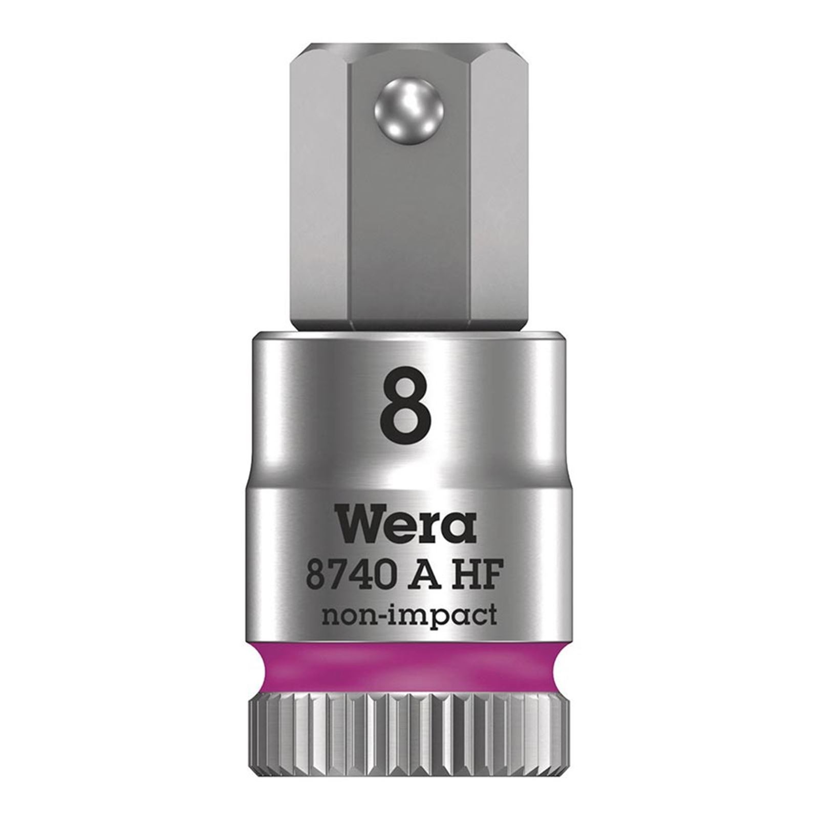Wera 8740A HF Zyklop 1/4'' Drive Hex 8.0 x 28mm with HF 05003339001