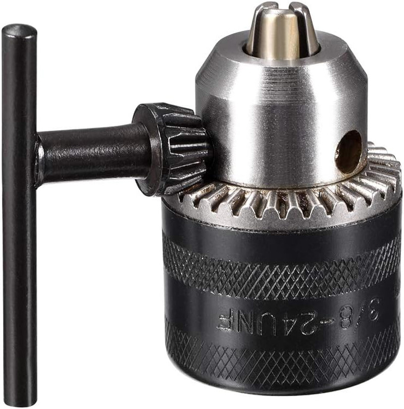 Drill Chucks, 1.5-10Mm Capacity 3/8-24 UNF Threaded with Chuck Key for Electric