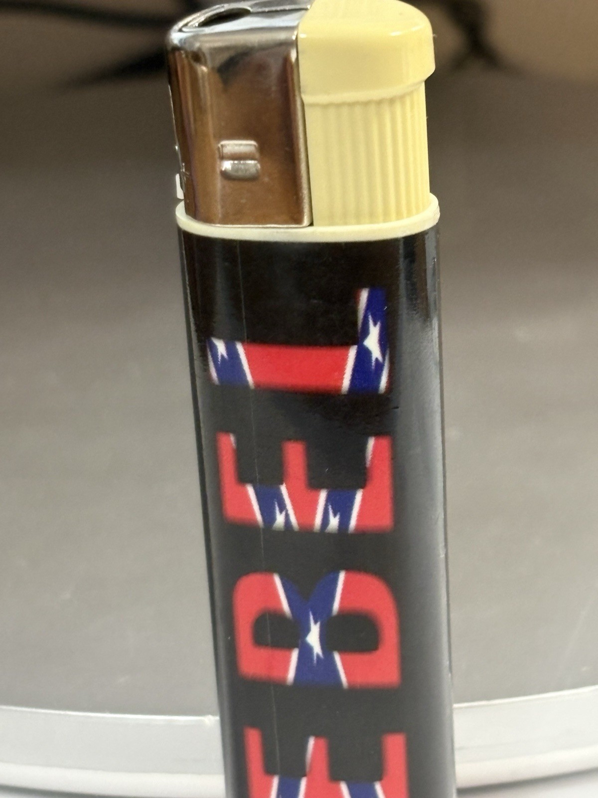 REBELS Cigarette Lighter Refillable Black Red Blue Color (works Fine)