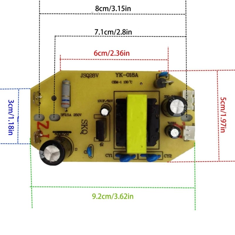 35W Humidifier Board Module Control Panel Power Supply Atomization Circuit Plate
