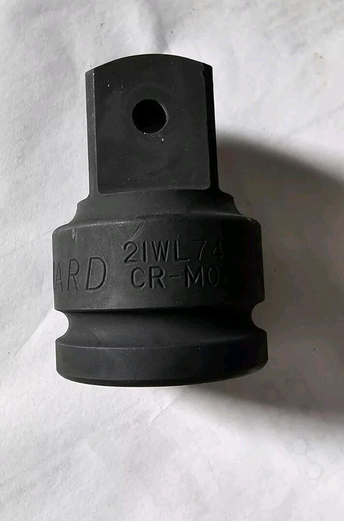 WESTWARD 21WL74 Impct Skt Adpt ,Steel,Blk Oxd,3/4X 1 inch - 21WL74