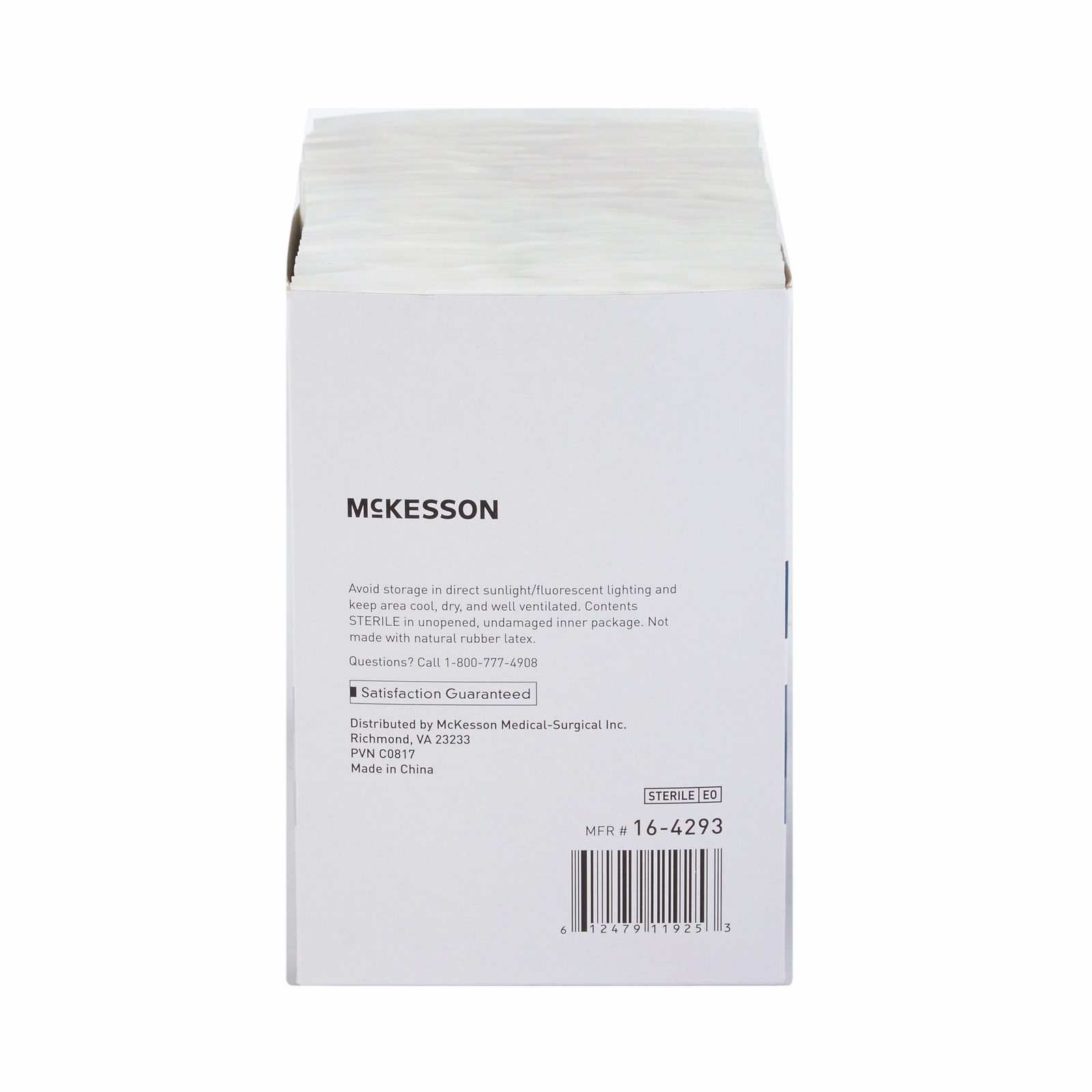 McKesson Sterile Non-Adherent Dressing Rectangle 3 x 4" 16-4293 100 per Box