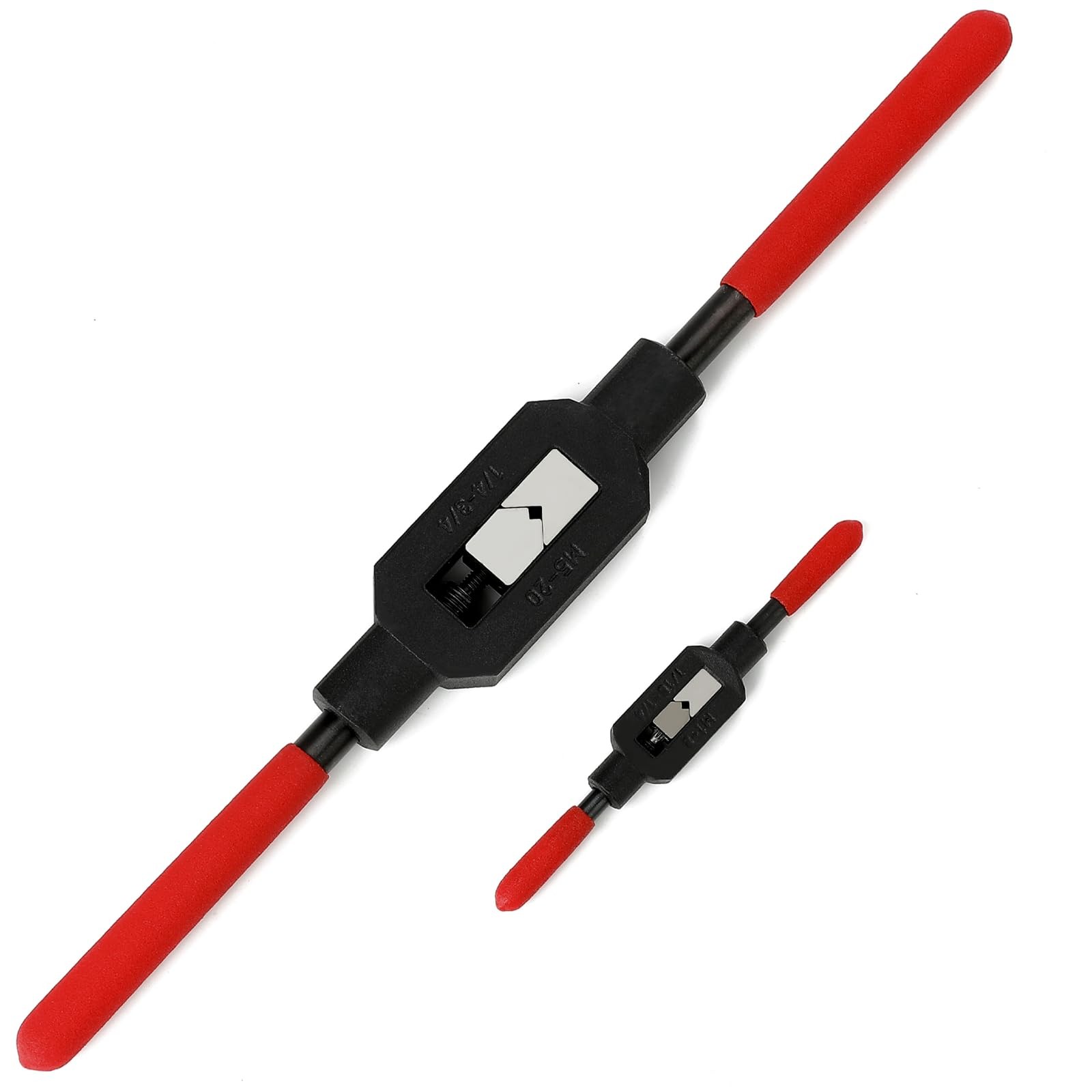 2 Pcs Adjustable Wrench Handle Set - Tap Reamer Ratcheting Handle for Tapping...