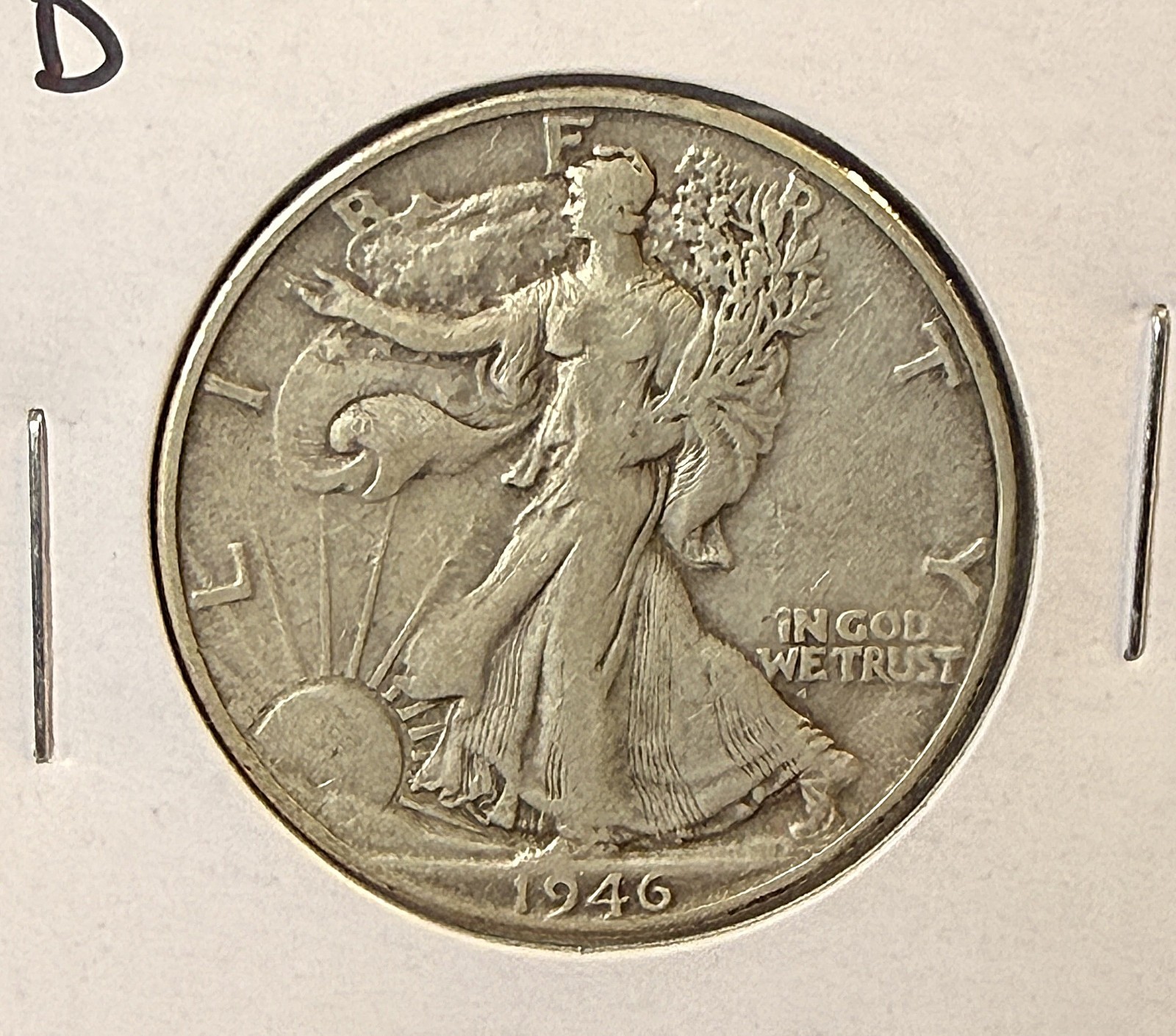 1946-D Walking Liberty Half Dollar, Nicely Circulated, (22278)