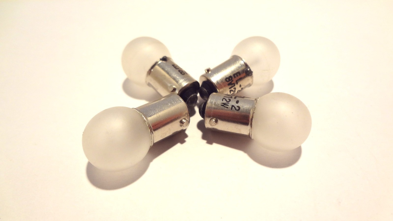 UNITRON BULB EL-2 LOT OF ( 4 ea) 8 VOLT 12 WATT MINATURE FROSTED *NEW*