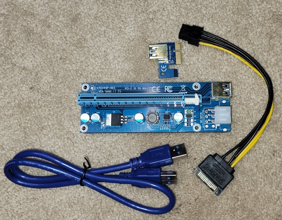 GPU Riser PCE164P-N03 VER009S PCI-E X1-X16