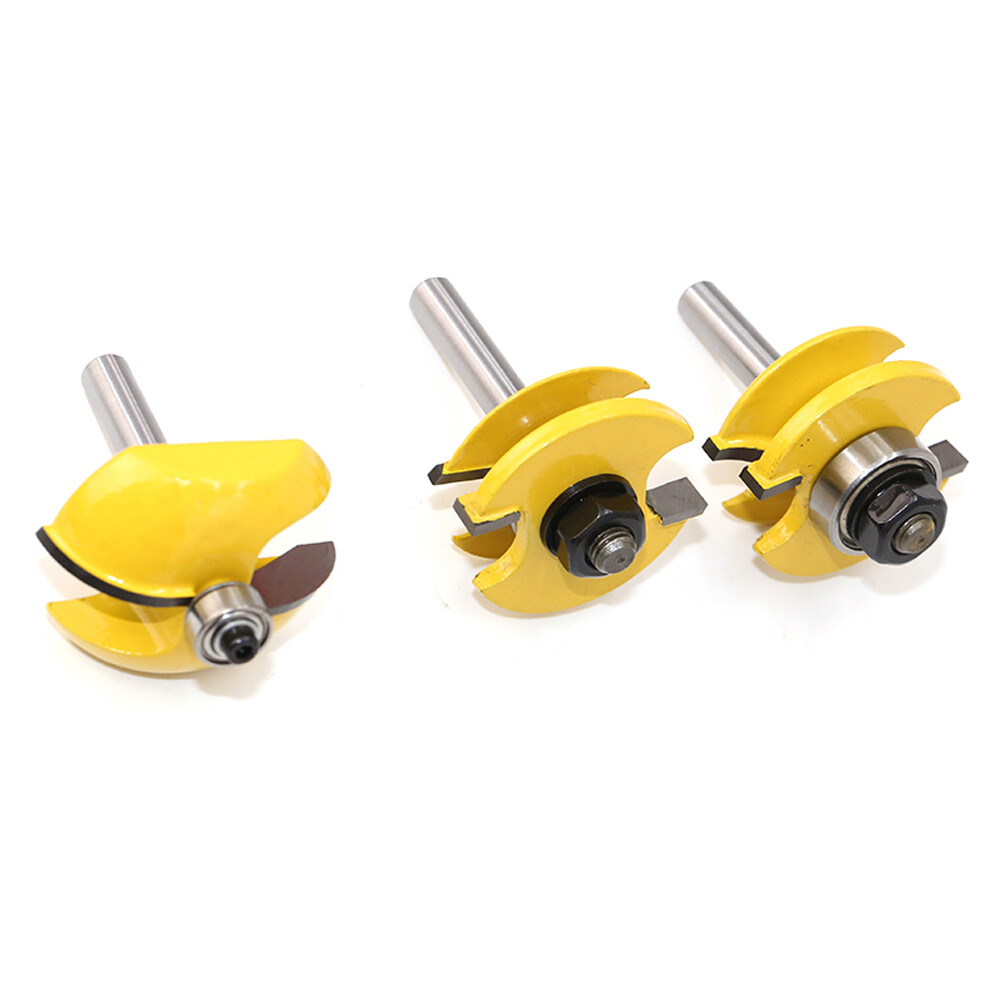 3pcs 8mm Shank Raised Panel Cabinet Door Router Bit Set