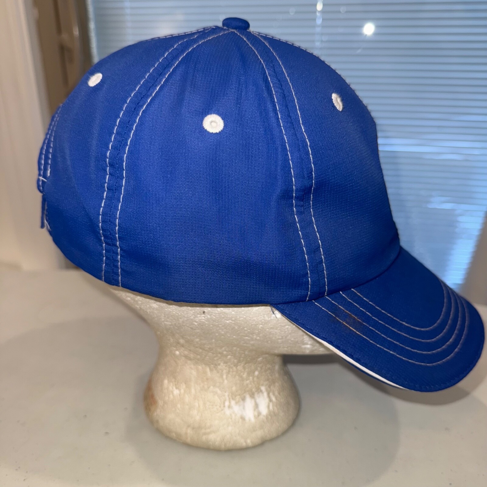 U.S. Open Pinehurst No 2 Royal Blue White Topstitch Hat Cap USGA Hook Loop EUC