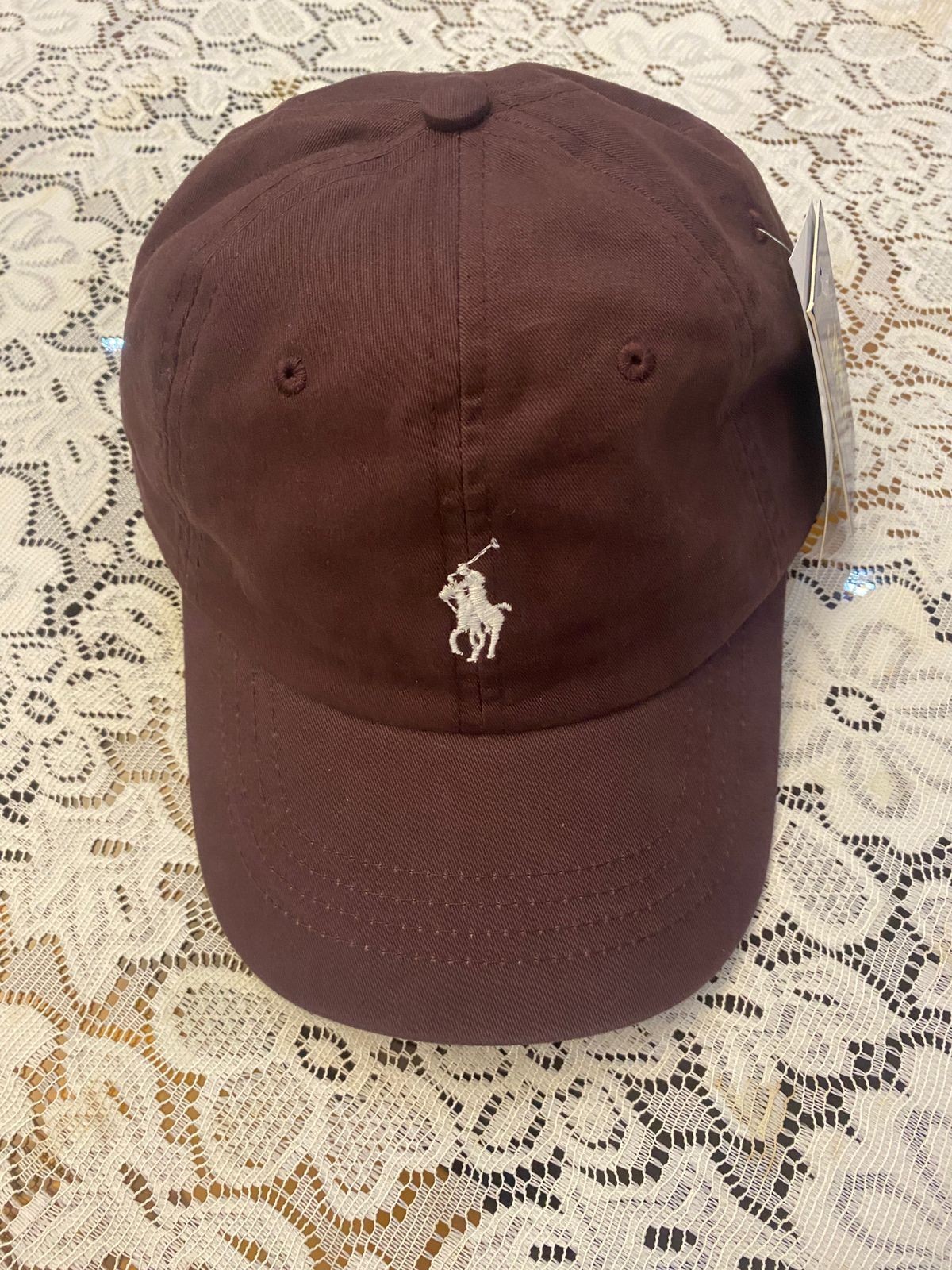POLO Ralph Lauren Men's Chino Cotton Adjustable Baseball Cap Maroon