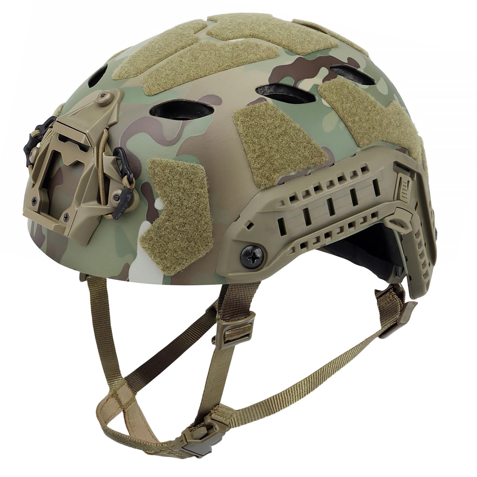 AOUTACC Lightweight Fast Helmet, High Cut Integrated Helmet with NVG Mount Ba...