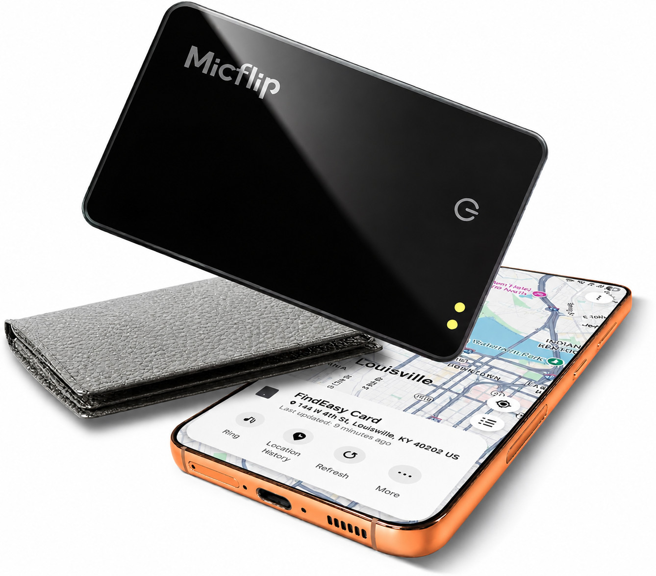 Wallet Tracker Card (Samsung Only) Rechargeable Bluetooth Ultra Thin Finder