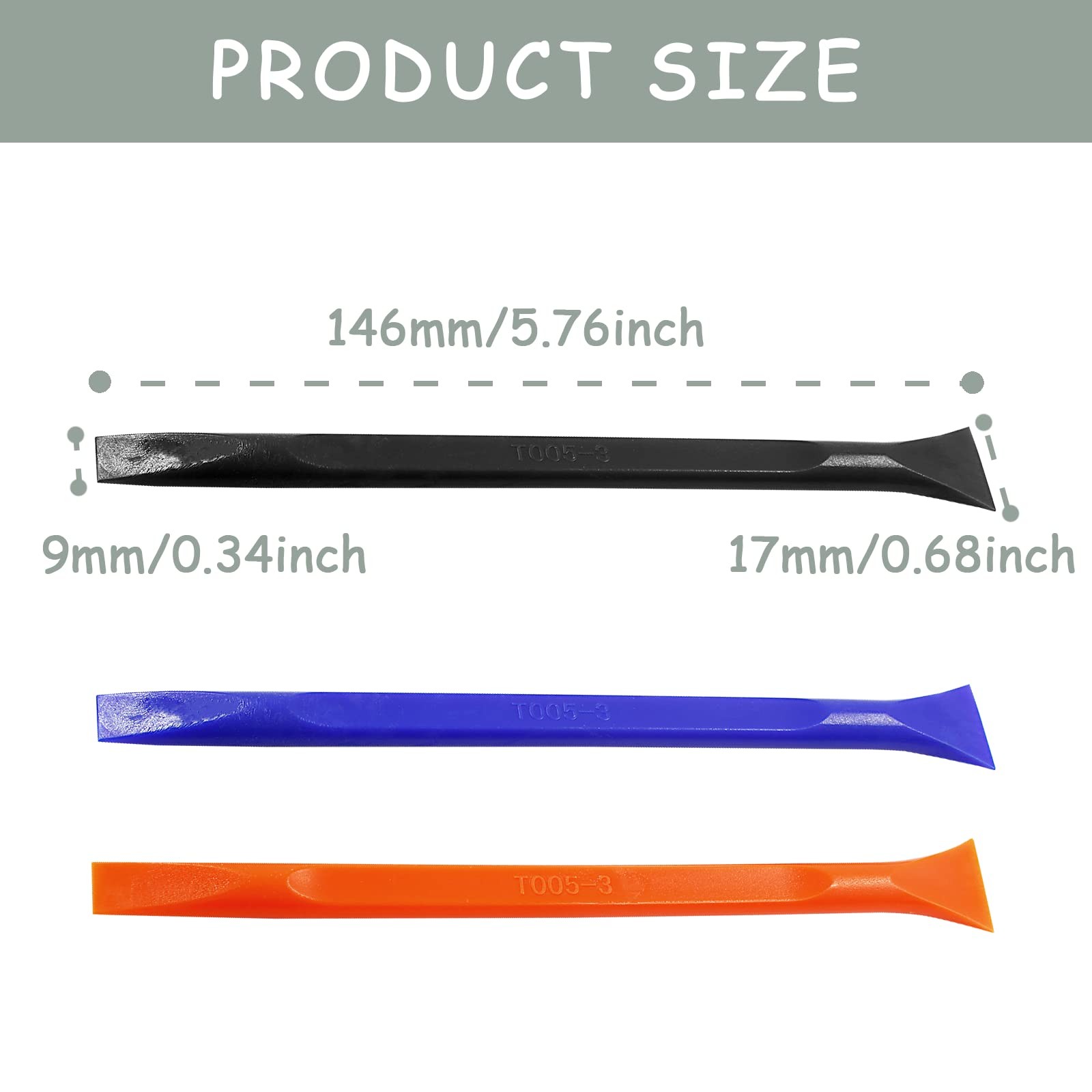 12Pcs Carbon Fiber Scraper Cleaning Tool NonScratch Plastic MultiPurpose Stif...