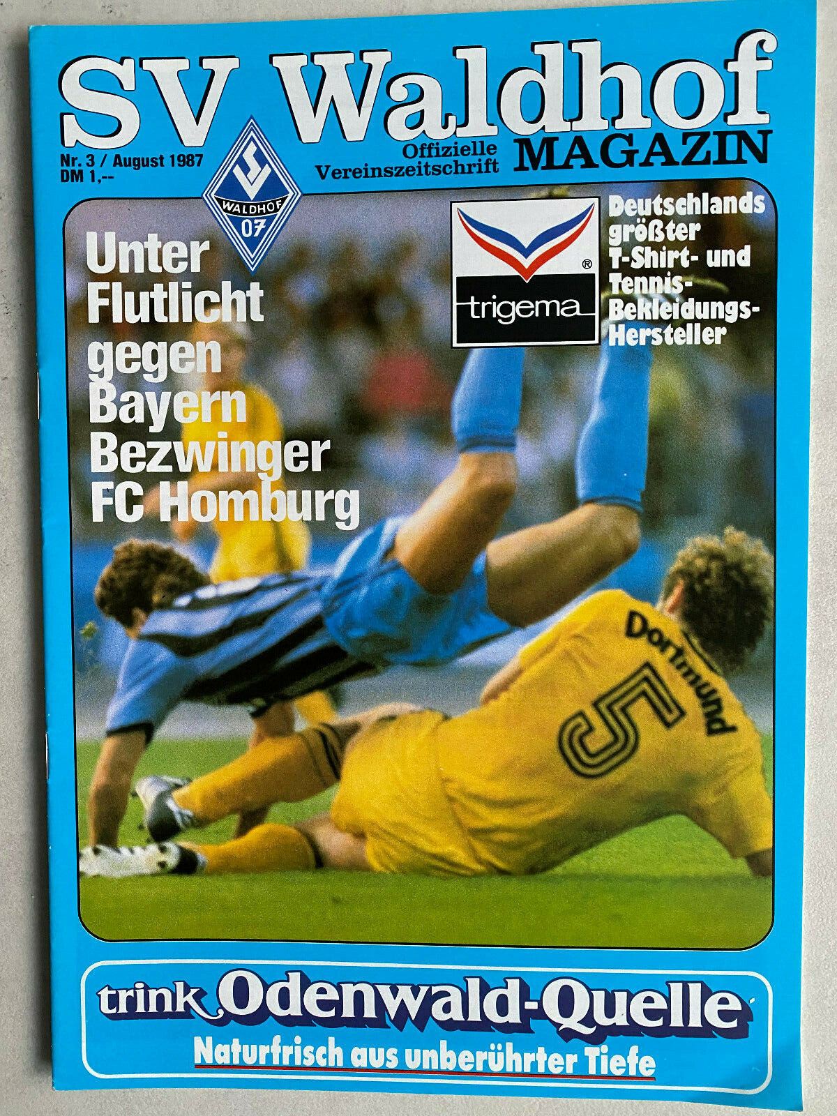 BL 87/88 Waldhof Mannheim - FC Homburg, 25.08.1987 - Karl-Heinz Bührer