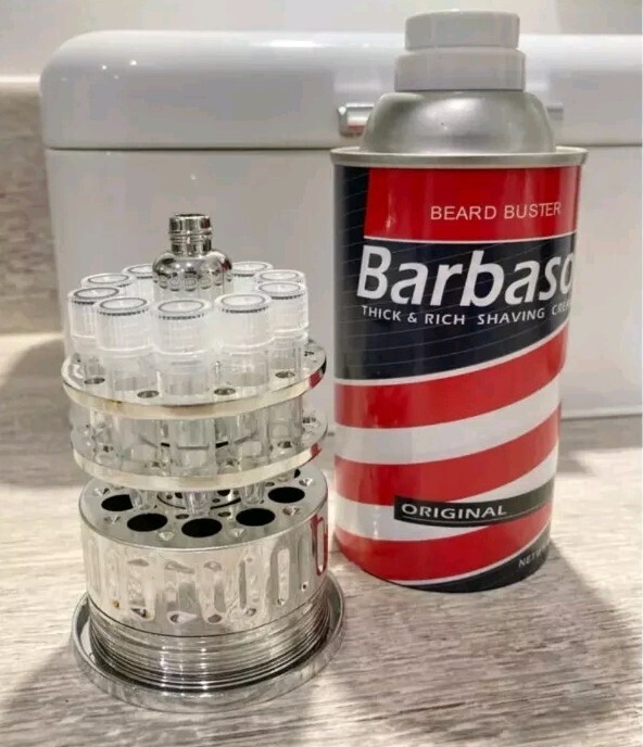 Jurassic Park Barbasol can cryo prop replica