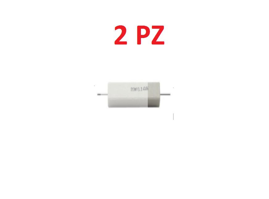 RS5. RESISTANCE 5W 10% 0.68 OHM CERAMIC BODY WIRE 2 PC