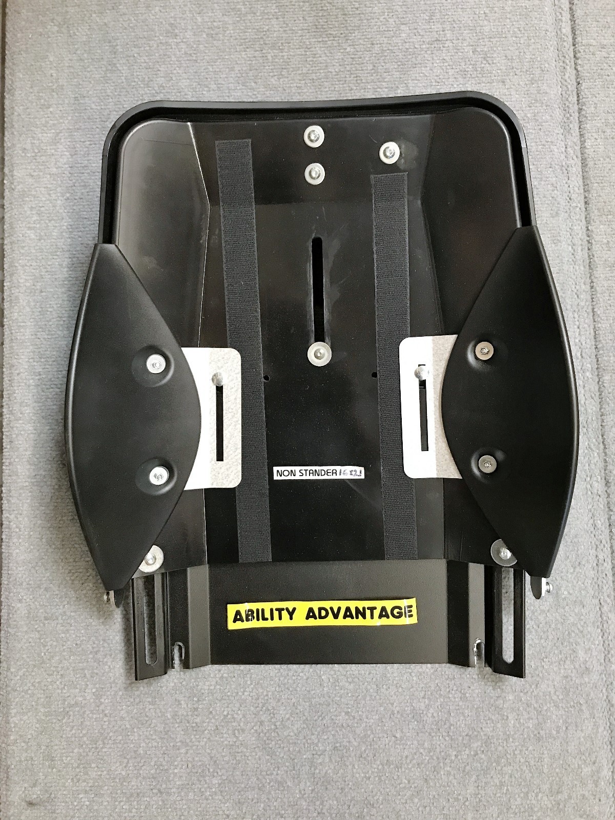 NEW: Permobil 18” 3G ARMREST ARMPAD INSERT black leatherette arm pad.