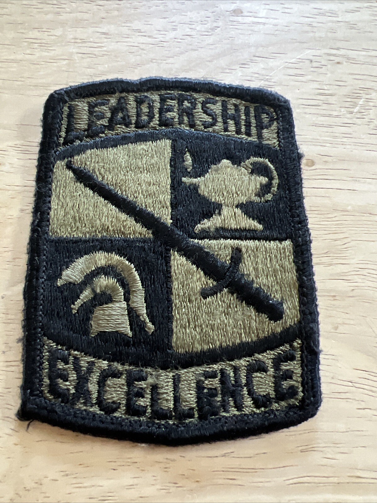 US ARMY ROTC Leadership Excellence OLIVE Green Patch OD