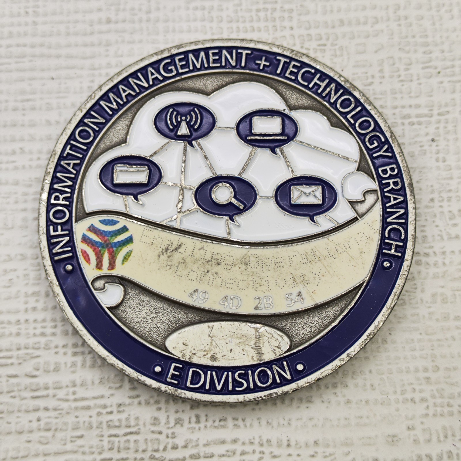 RCMP E Division Information Management + Technology Branch Challenge Coin#