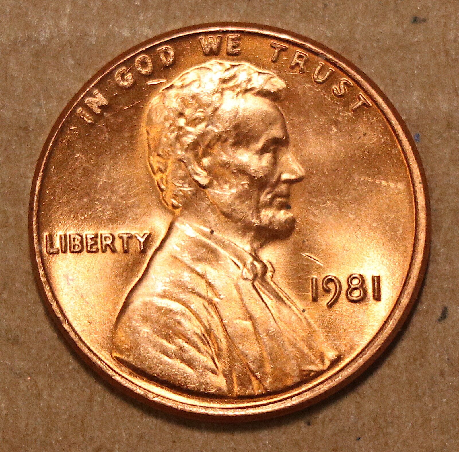 1981 Lincoln Memorial Cents  BU