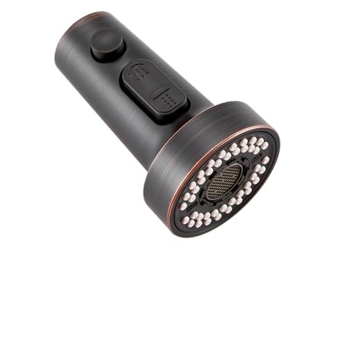Kitchen Faucet Spray Head Replacement 15 Adapters 3 Modes Pull Out Nozzle ABS
