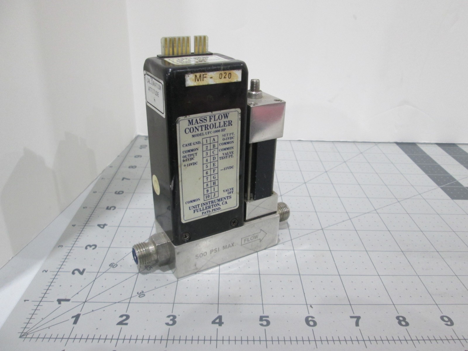 Unit, UFC-1000HP, Mass Flow Controller, PH3, 500 SCCM, Used