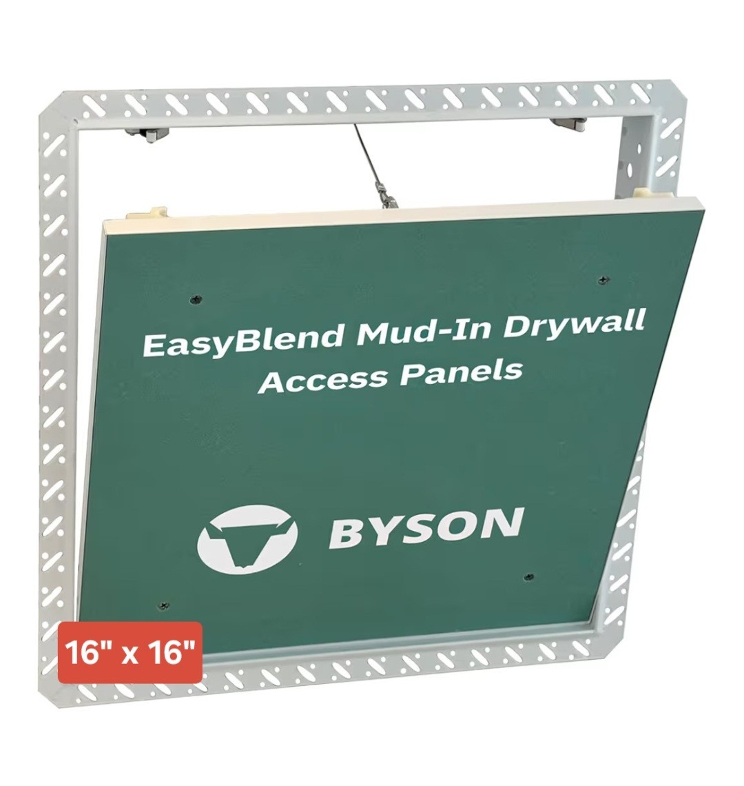 Byson Drywall Access Panel 16" x 16 w/Mud-in Flange. Strong & Seamless