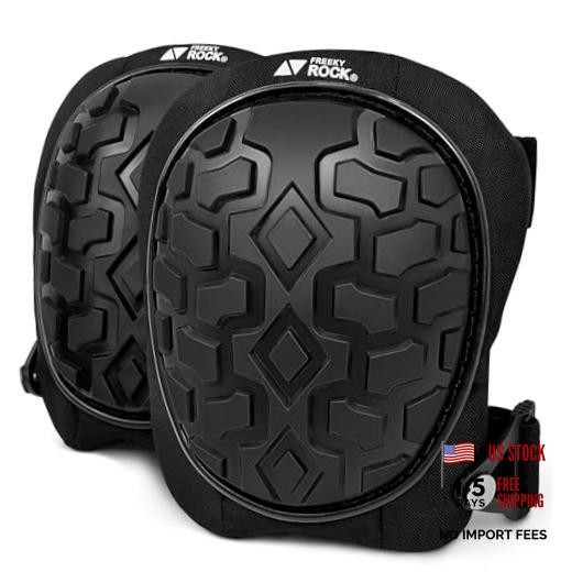 Professional Knee Pads for Work Construction with Heavy Duty Cap Foam Black