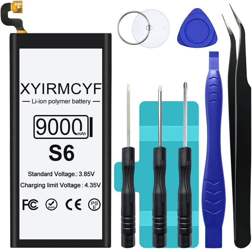 Upgrade Your Galaxy S6 with 9000mAh Battery - Safe, Certified, Long-lasting