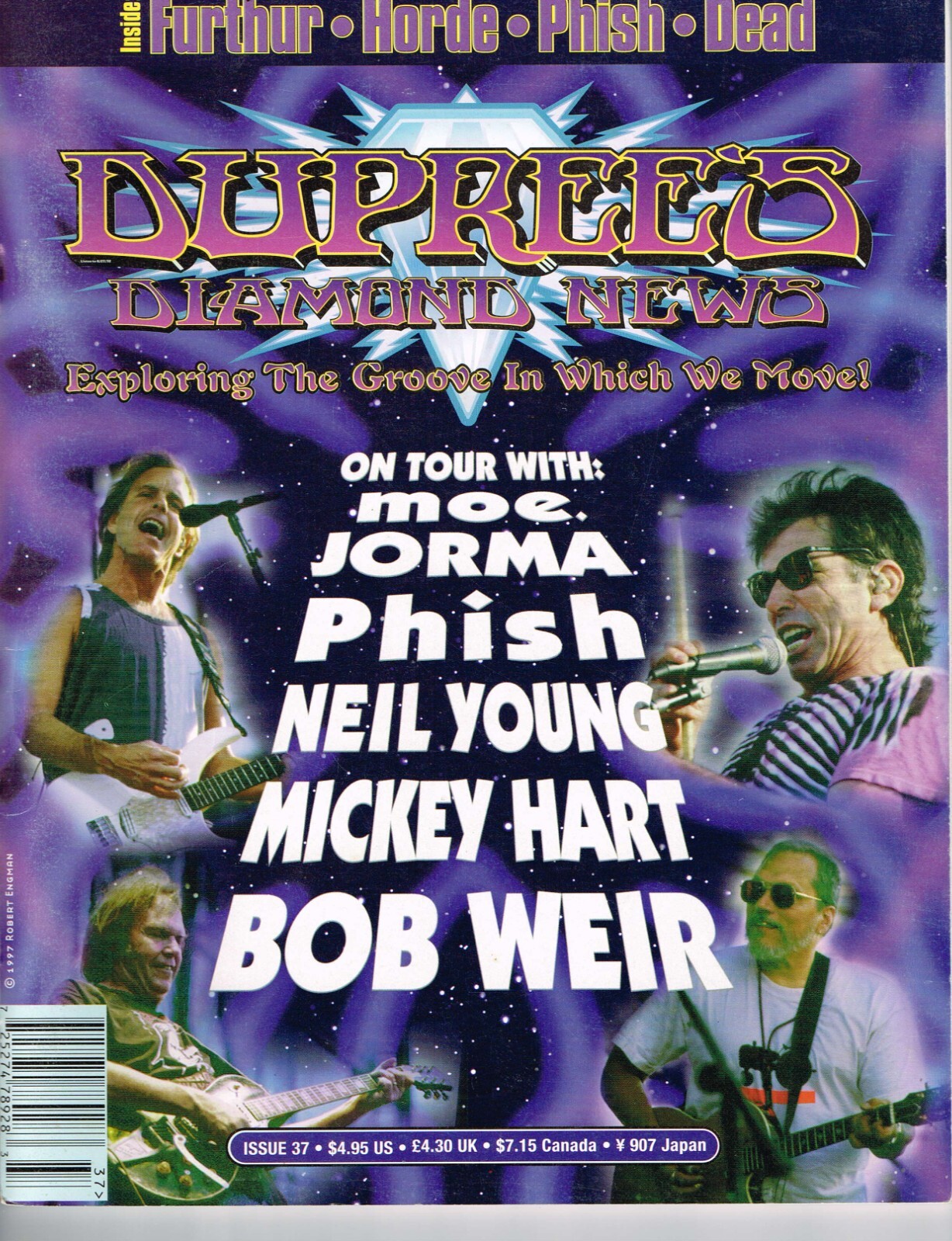 Dupree's Diamond News ISSUE 37 ON TOUR WITH BOB WEIR Grateful Dead PHISH Jorma