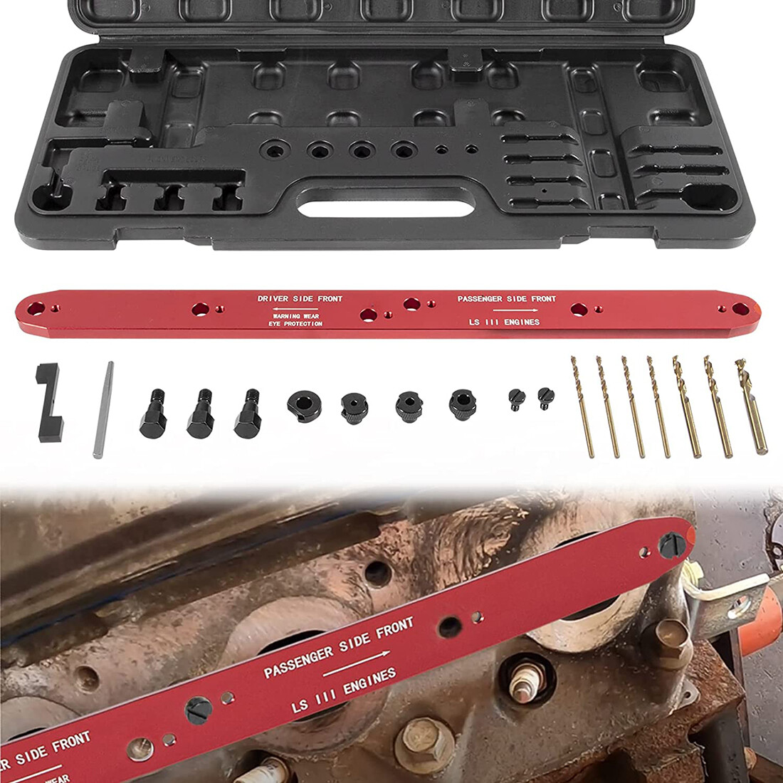 Manifold Drill Template Broken Bolt fits GM Chevy LSIII 4.8L 5.3L 6.0L LIS-71400