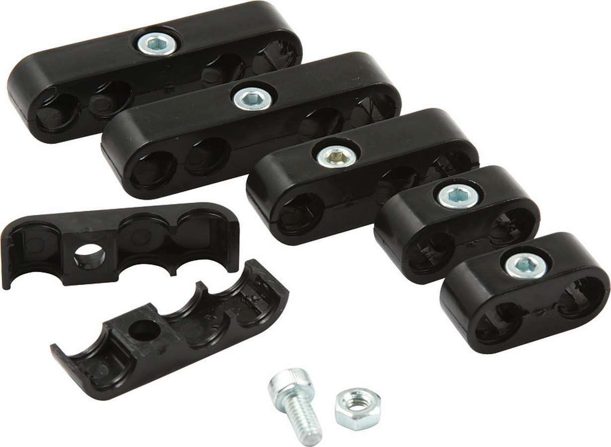 Allstar Ignition Wire Loom/Separator Plastic Black Fits Up to 9mm Wire Kit