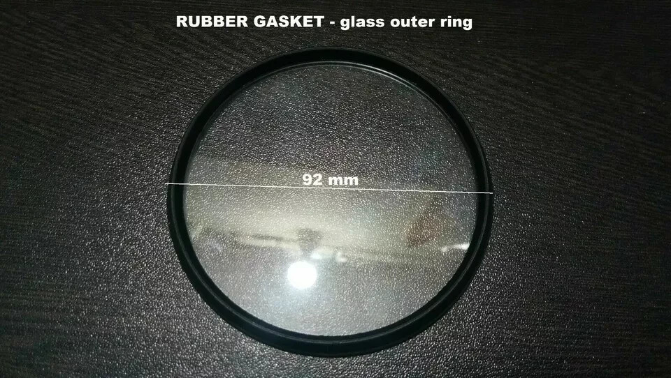 Chrome ring for 85 mm case dia smiths speedometer tachometer 2 sets