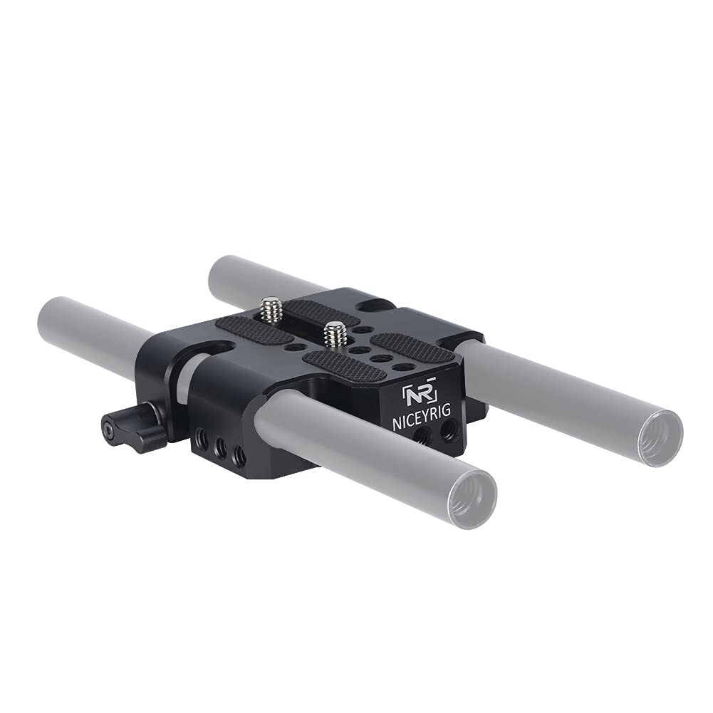 15mm Rod Baseplate Multi-Purpose Tripod Base Plate Applicable for DSLR Camera...