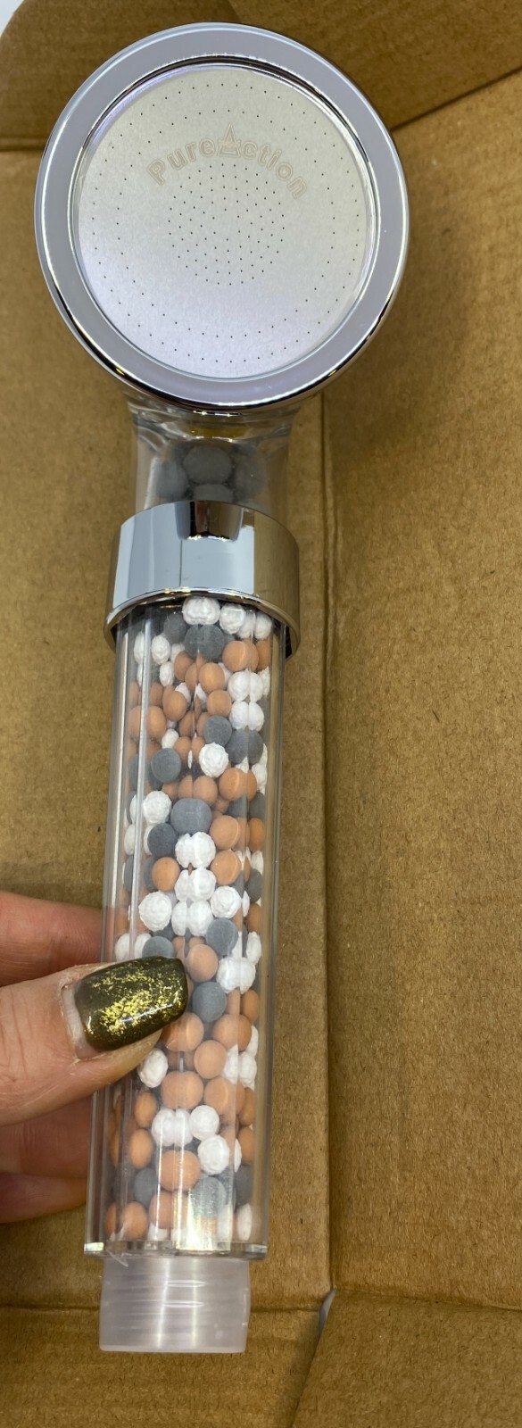 PureAction Vitamin C Filter Shower Head with Hose & Replacement Filters SH158