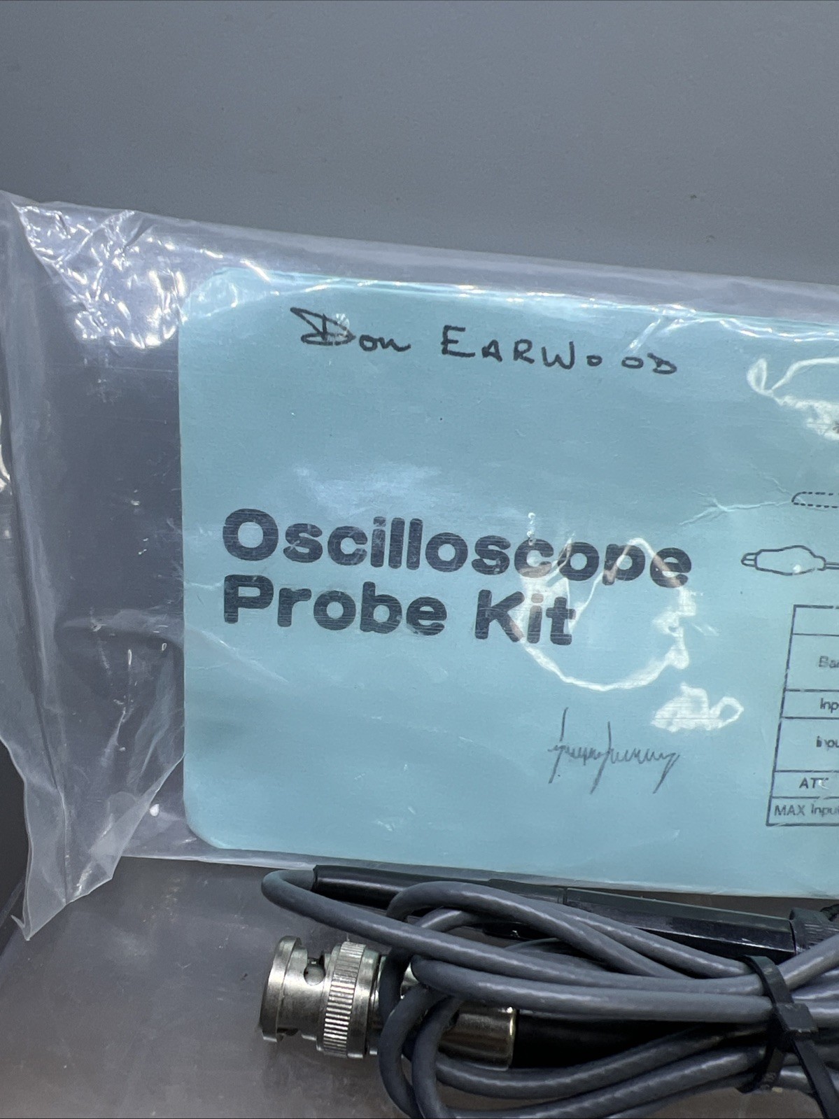 Oscilloscope Probe Kit Lot Of 2