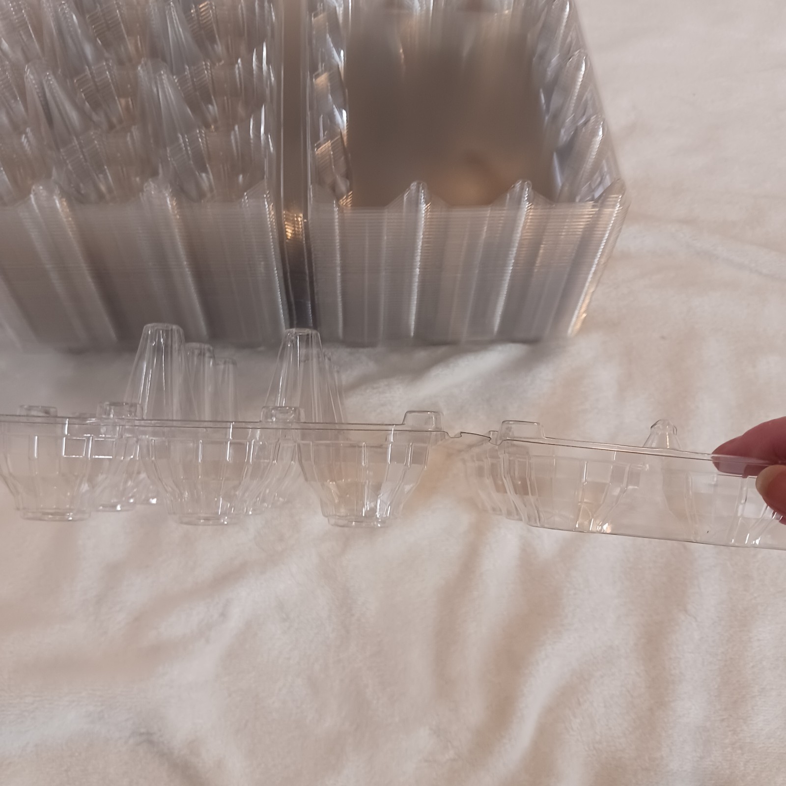 49 Egg Cartons Bulk Plastic for 12 Eggs Clear Egg Cartons