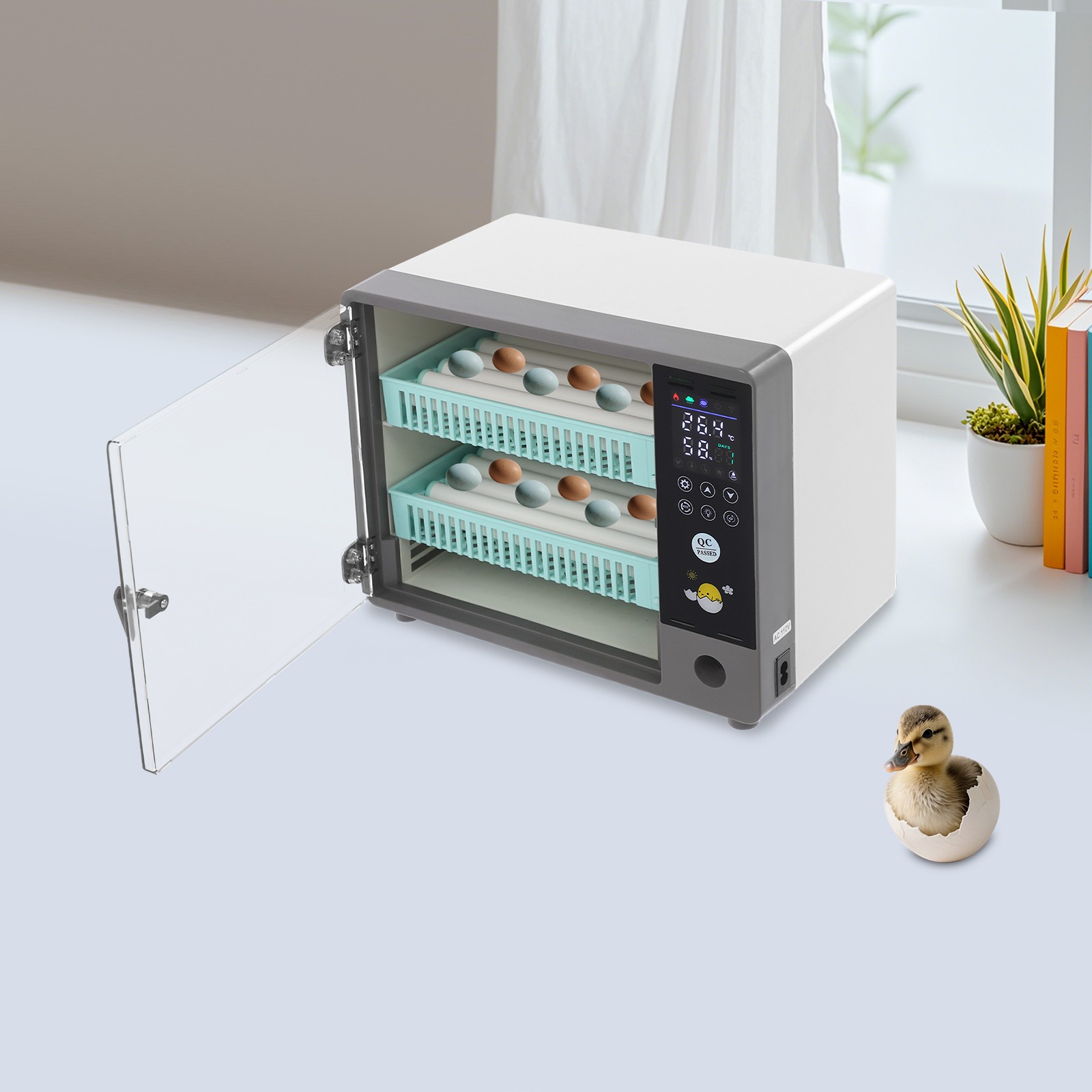 Egg Incubator Egg Incubator W/ Automatic Egg Turning Incubator for Chicken Eggs