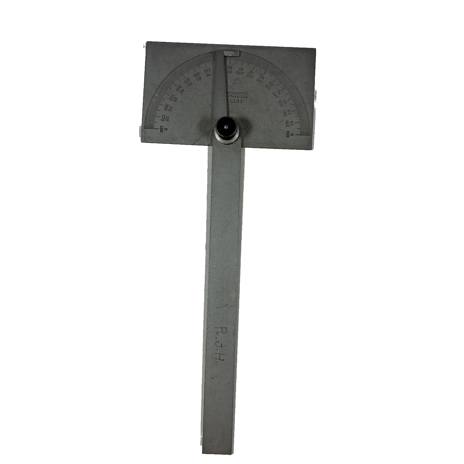 L.S. Starrett Satin Chrome Protractor C183