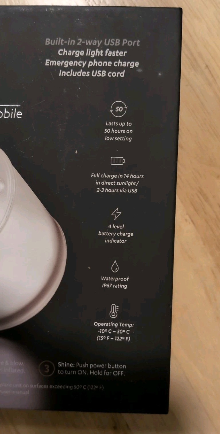 MPOWERD Luci Lux Pro Series Mobile Open Box