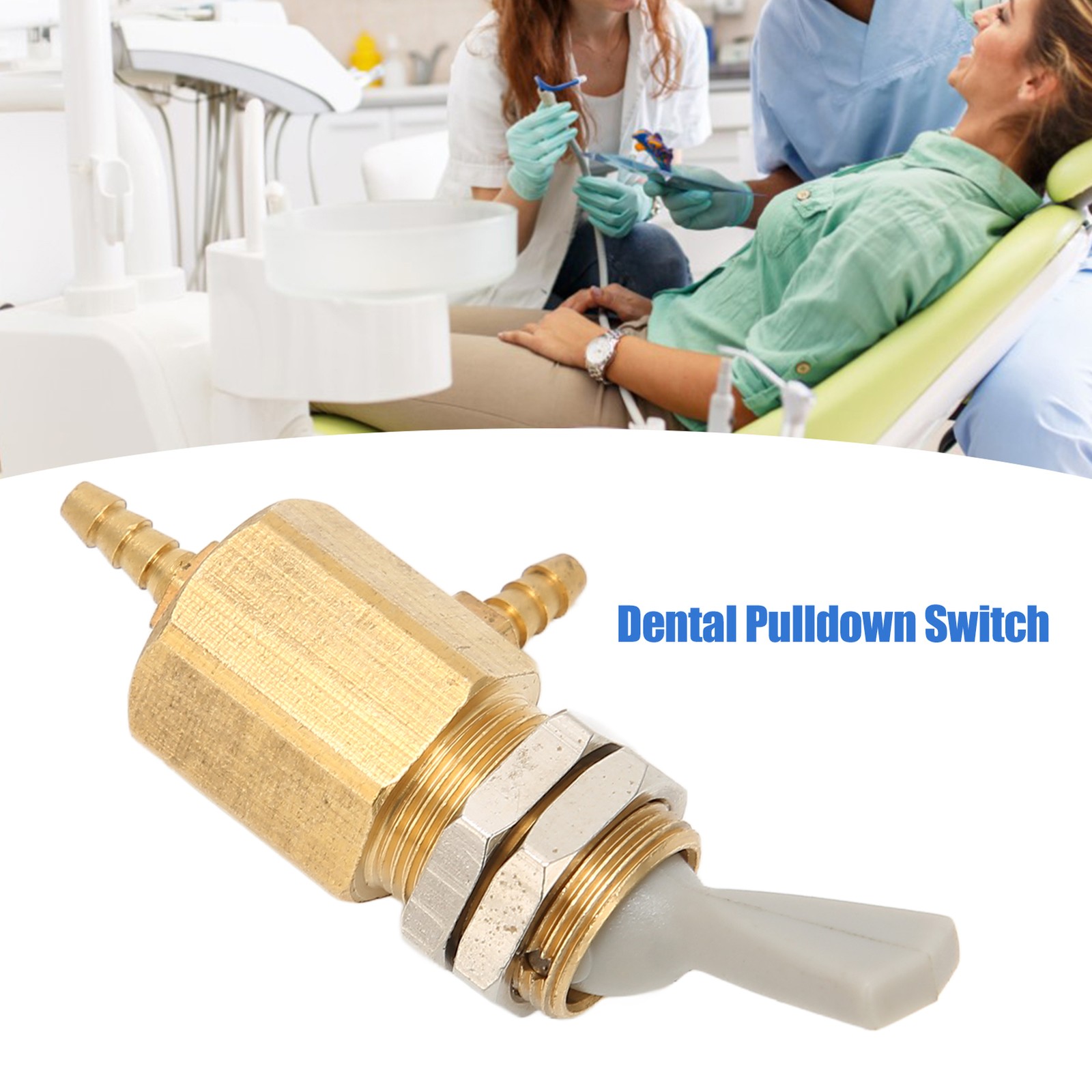 Professional Metal Dental Pulldown Switch Valve Toggle For Dental Chair Unit