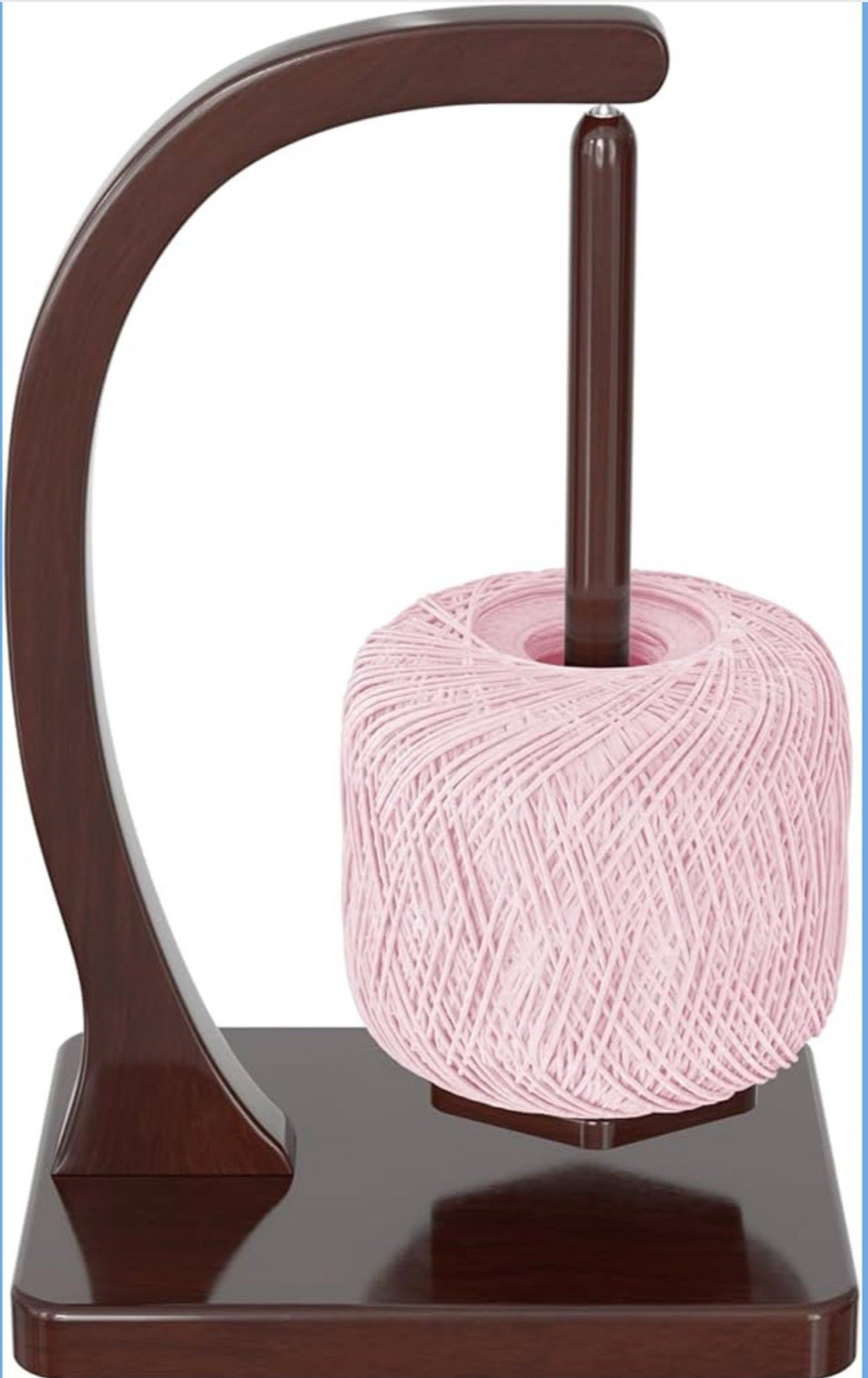 Wooden Magnetic Yarn Holder for Knitting and Crocheting with Anti-Slip Pads New