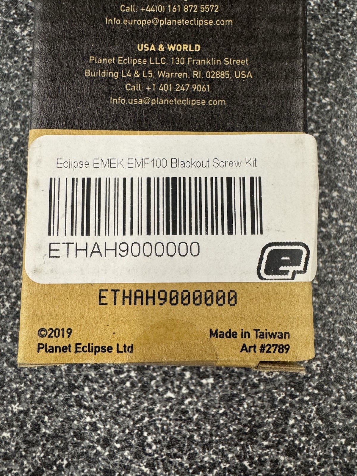 Planet Eclipse EMF Blackout Screw Kit. BNIB. NOS. Rare!
