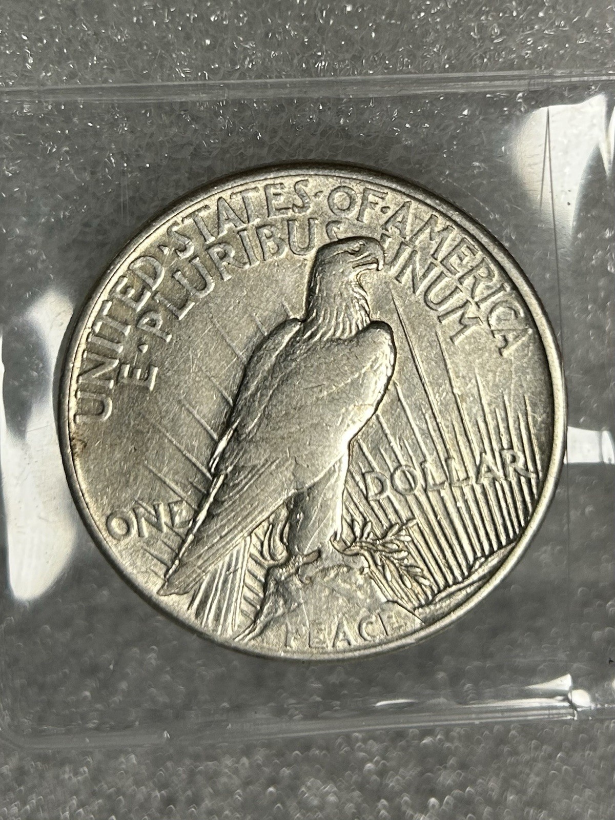 1921 High Relief Peace Silver $1 BX29-13