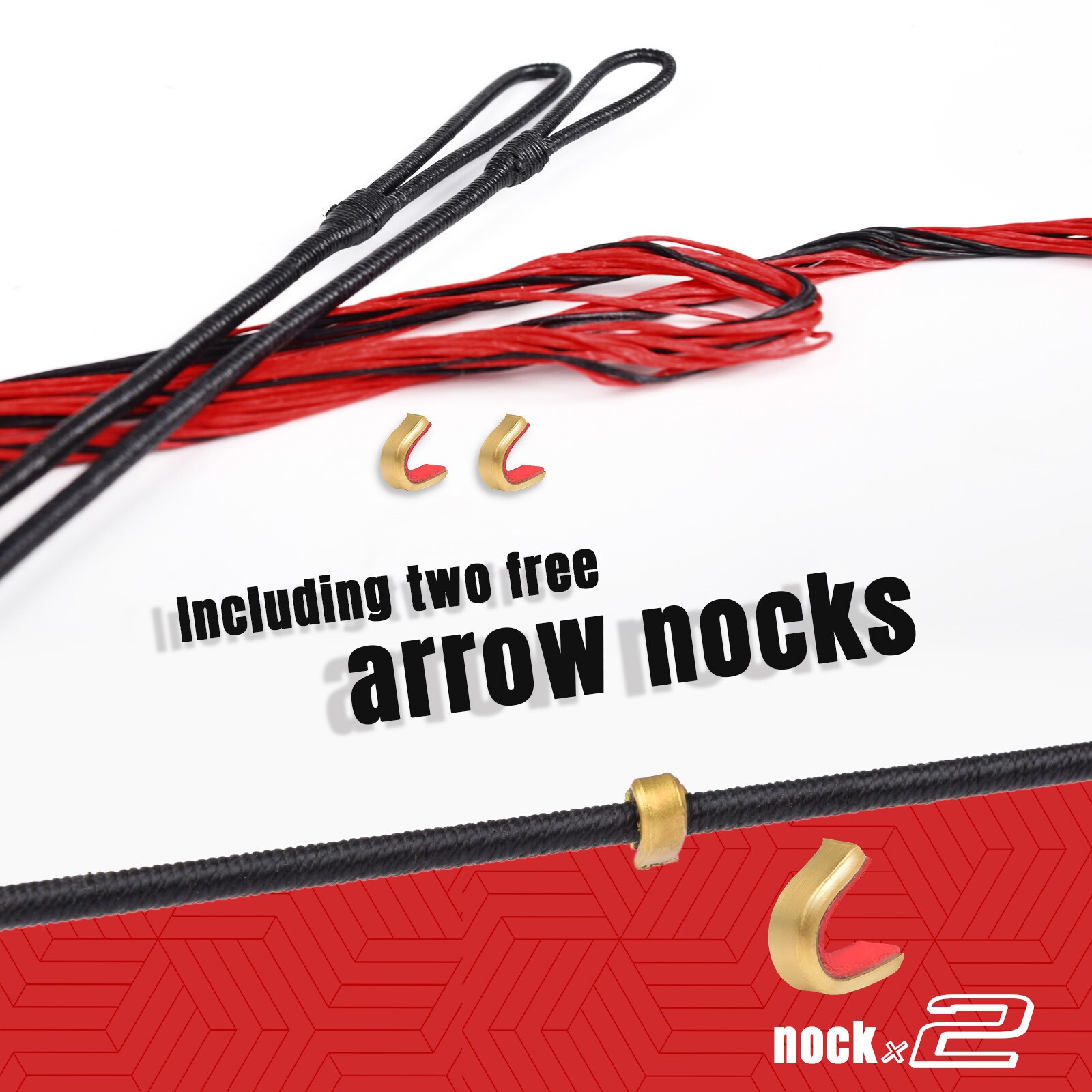 Replacement Bowstring 56-62" for Traditional Longbow Recurve Bow Hunting Target
