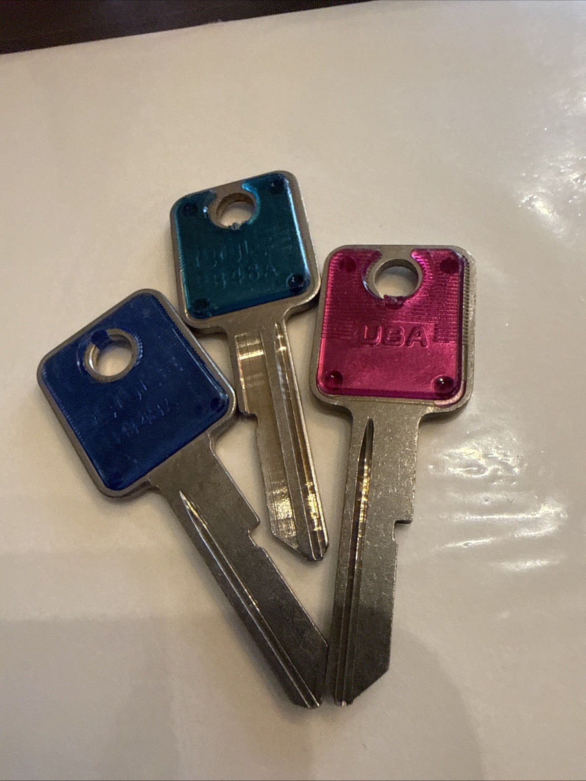 Lot Of 3: Cole GM B48-A  Color Coded Key Blanks