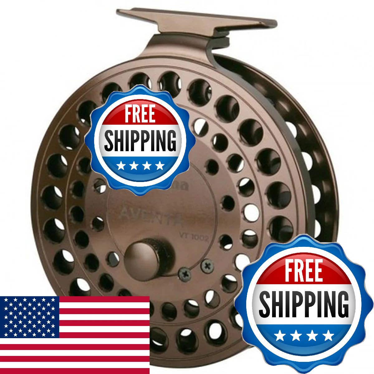 Okuma VT-1002 Aventa Float Reel 13" 2BB,Brown