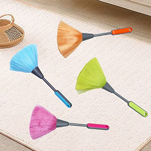 4 Pack 10" Small Microfiber Duster, Delicate Fluffy Microfiber Feather Duster,